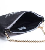 Black Interior Basic Cross Bag, Interior Design, Black 'الحب' & Golden Chain