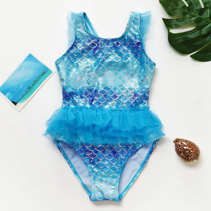 Kids 1 piece swimsuit for girls - Image 1