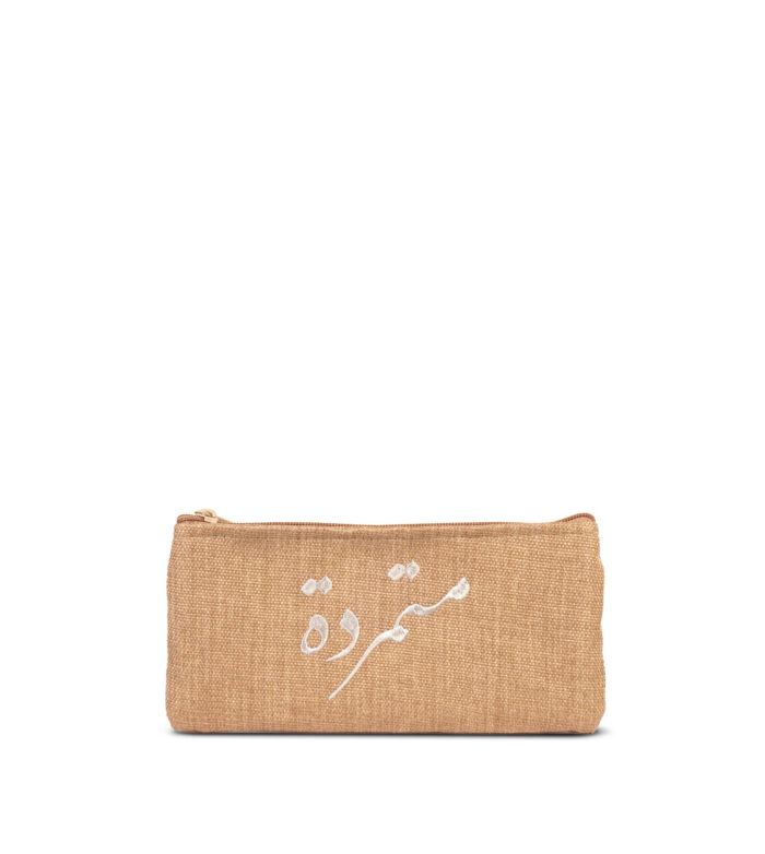 Manari Beige Wallet, White متمردة Handmade Design