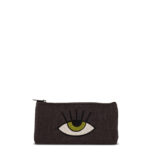 Manari Black Wallet Green Eye Handmade Design