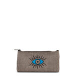 Manari Gray Wallet Blue Eye Handmade Design