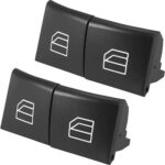 4pcs Driver Window Switch Button Covers Power Window Master Switch Repair Button Caps Lift Button for Mercedes Benz ML GL R Class W164 X164 W251