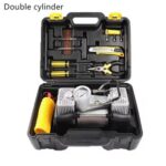 2 cylinder air compressor with tool box