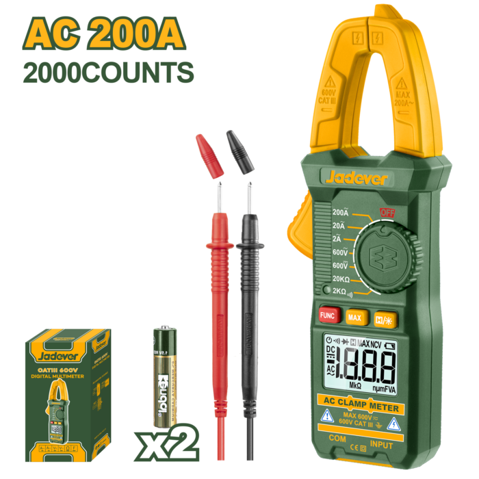 Digital AC clamp meter 600VX200AX20M? AC - Image 1