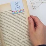 Floral Garden Magnetic Bookmark - Blue - Image 2