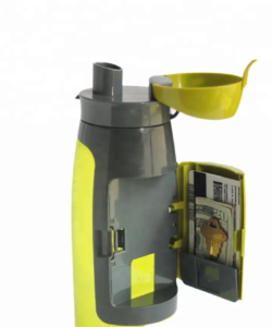 Gym bottle with storage