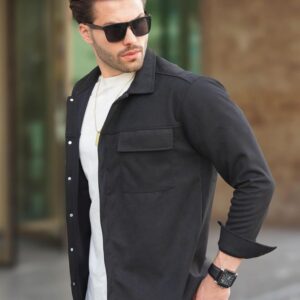 Cotton Blend Shirt Jacket