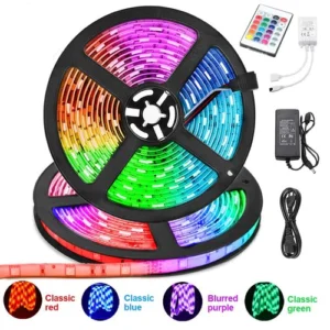 RGB Led Light 5 Meters Waterproof Phone App Bluetooth + Remote Control