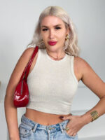 Basic Sleeveless Crop Top - Image 5
