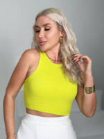 Basic Sleeveless Crop Top - Image 2